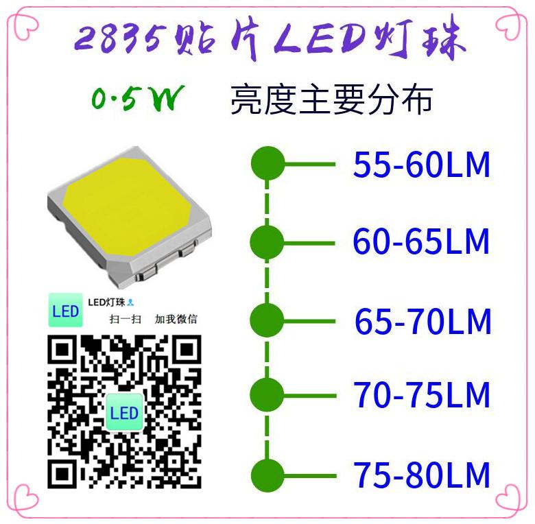 2835灯珠（0.5W）-深圳市华胜光电有限公司